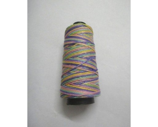 LIGHT MULTI COLOR Viscose Rayon Cord Dori Thread Yarn - For Embroidery Crochet Knitting Lace Jewelry - 170+ Yards - 70+ Grams